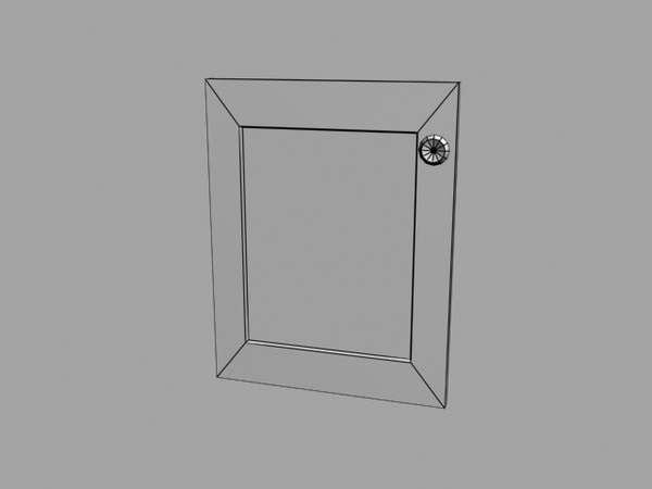 3d wooden cupboard - Side Cupboard by CJL3D